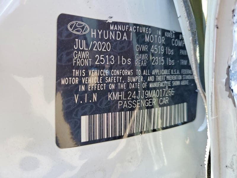 2021 HYUNDAI SONATA HYBRID BLUE 13