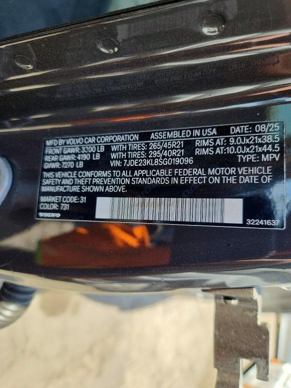 2025 VOLVO EX90 ULTRA 13