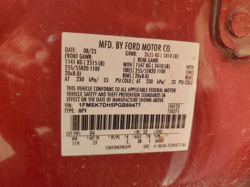 2023 FORD EXPLORER XLT 13