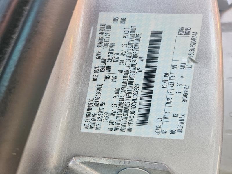 2017 FORD ESCAPE SE 13