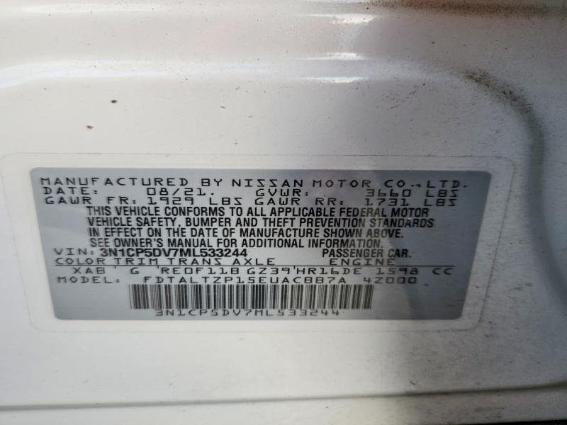 2021 NISSAN KICKS SR 13