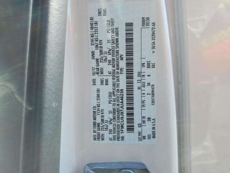 2018 FORD ESCAPE TITANIUM 13