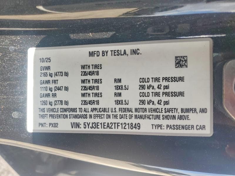2026 TESLA MODEL 3 12