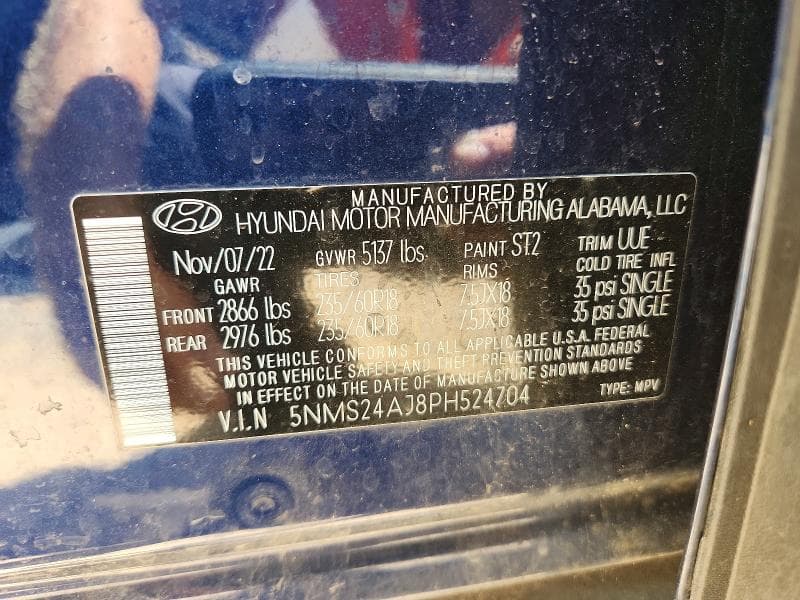 2023 HYUNDAI SANTA FE SEL 14