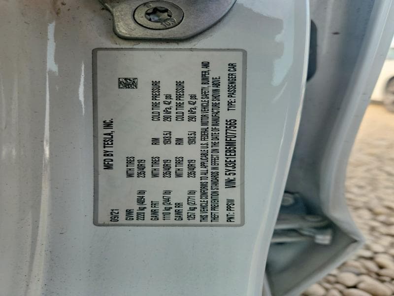 2021 TESLA MODEL 3 12