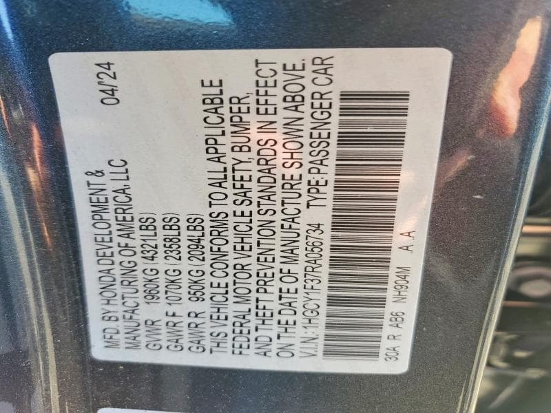 2024 HONDA ACCORD EX 12