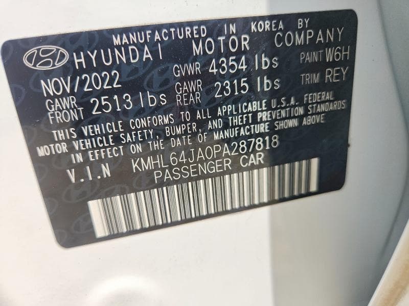 2023 HYUNDAI SONATA SEL 12