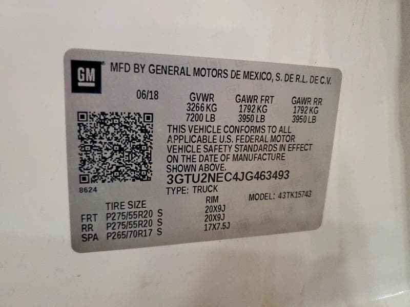 2018 GMC SIERRA K1500 SLT 12