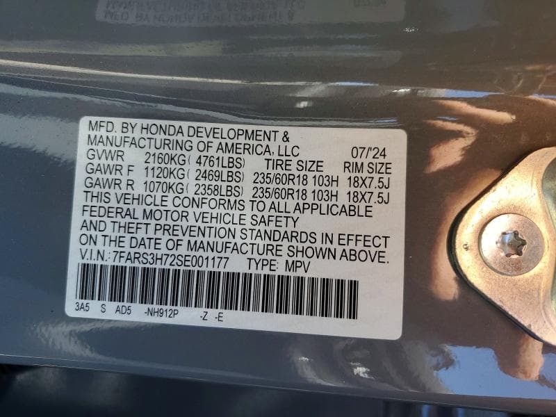 2025 HONDA CR-V EXL 13