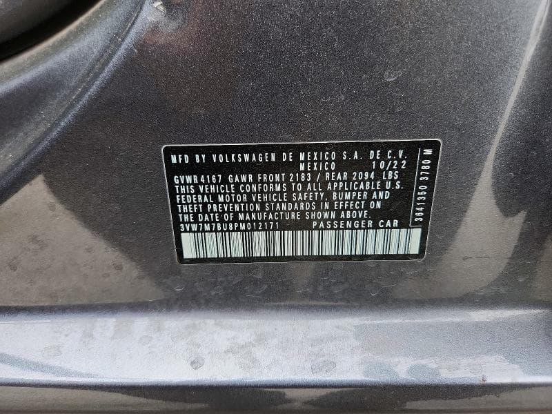 2023 VOLKSWAGEN JETTA SE 12