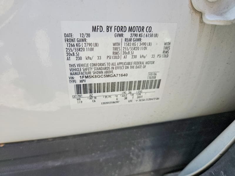 2021 FORD EXPLORER ST 13