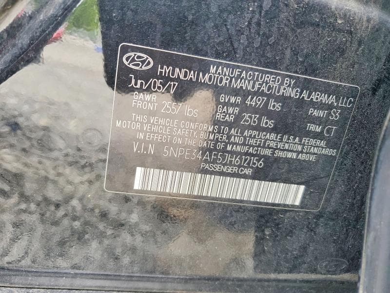 2018 HYUNDAI SONATA SEL 12