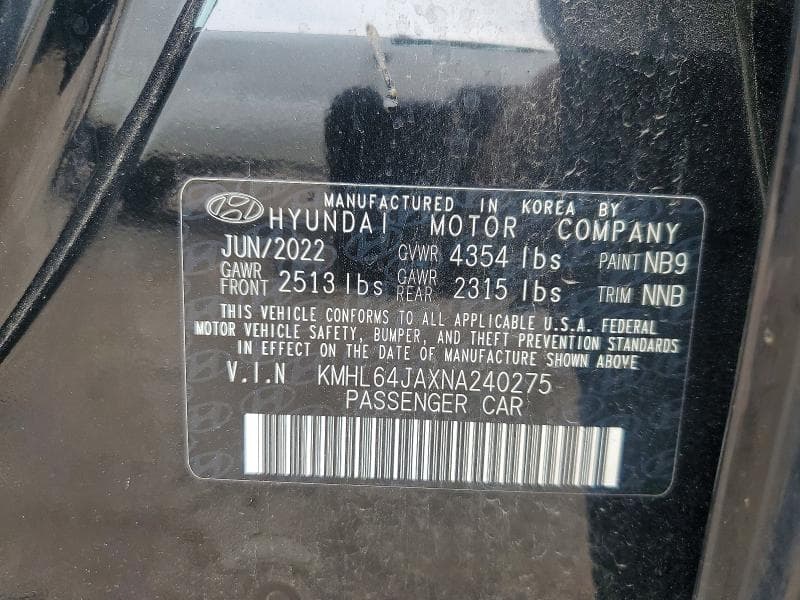 2022 HYUNDAI SONATA SEL 12