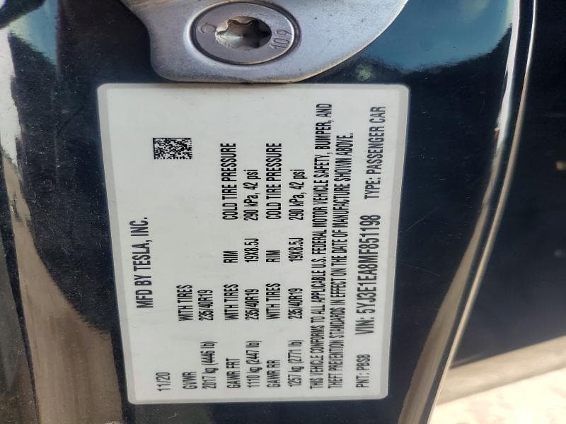 2021 TESLA MODEL 3 13