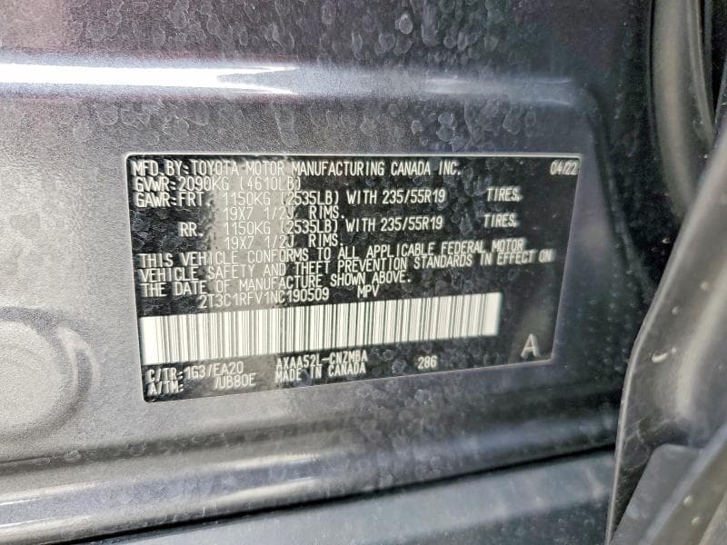 2022 TOYOTA RAV4 XLE PREMIUM 14