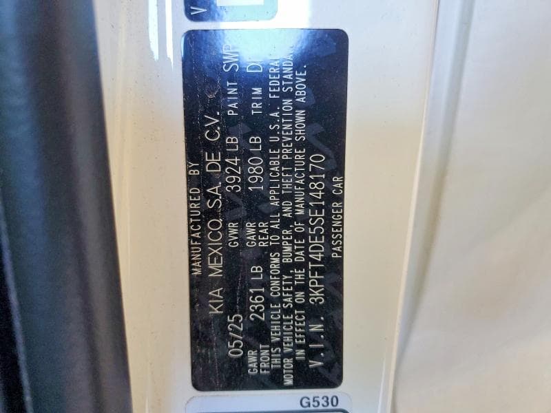 2025 KIA K4 LX 13