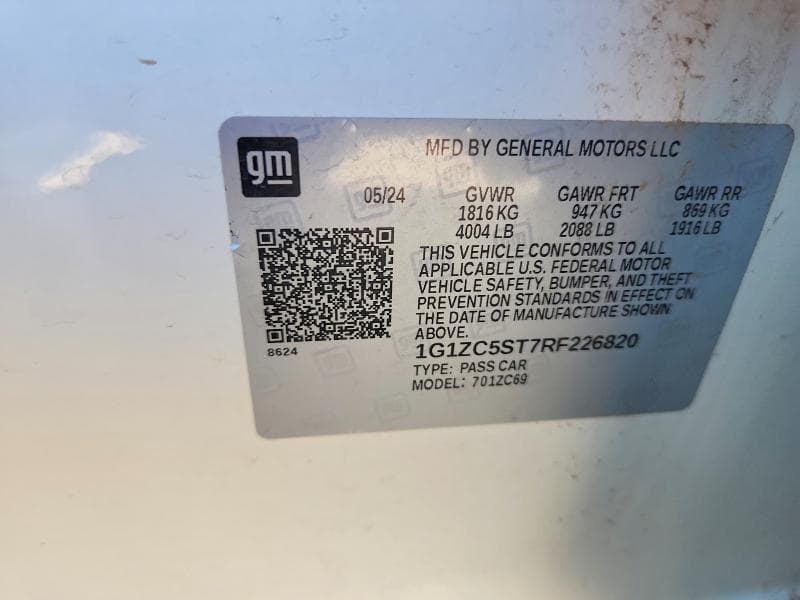 2024 CHEVROLET MALIBU LS 12