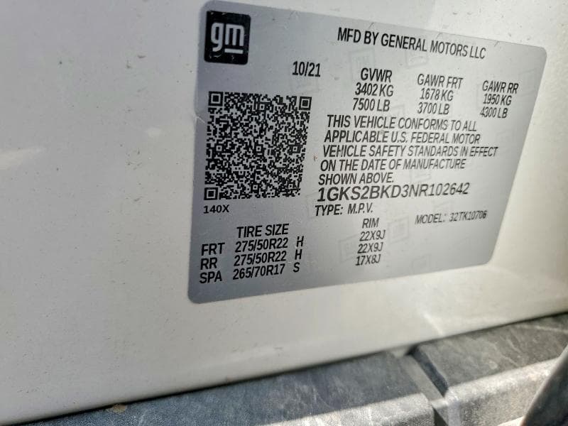 2022 GMC YUKON SLT 13