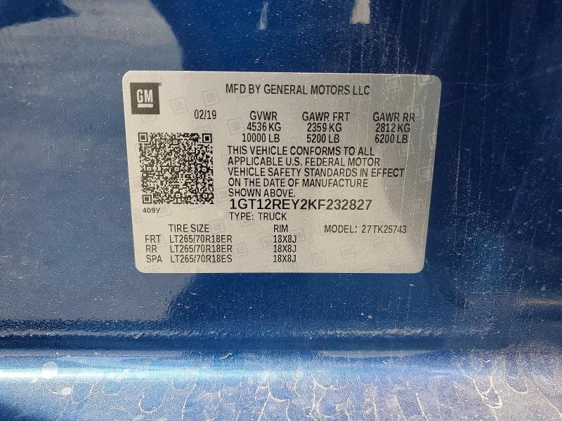 2019 GMC SIERRA K2500 SLT 13