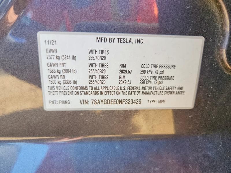 2022 TESLA MODEL Y 12