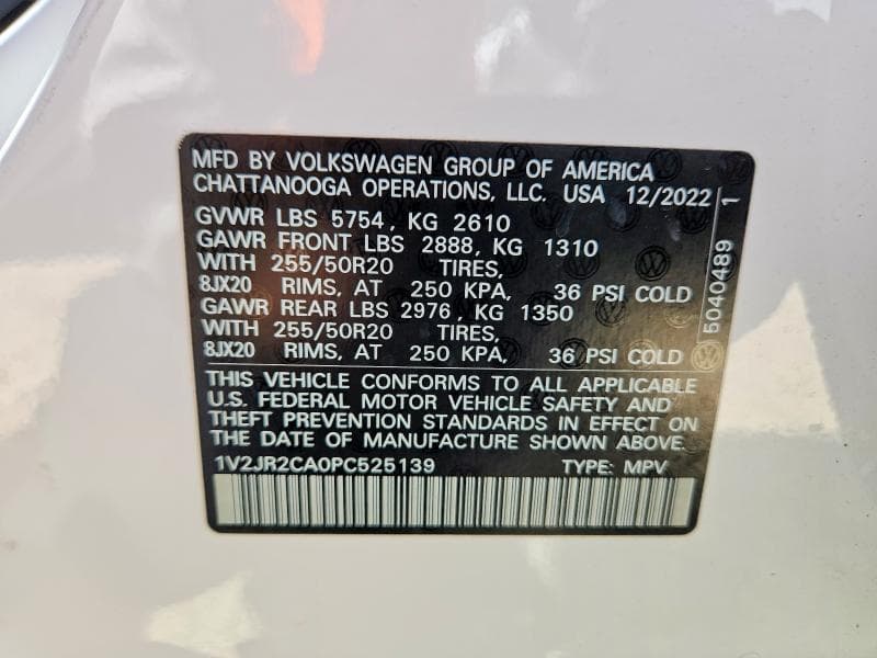 2023 VOLKSWAGEN ATLAS SE 13