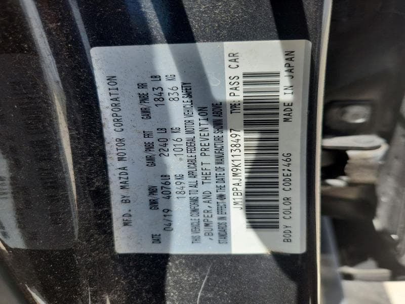 2019 MAZDA 3 13