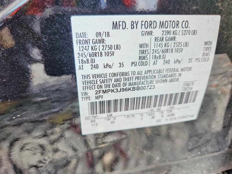 2019 FORD EDGE SEL 13
