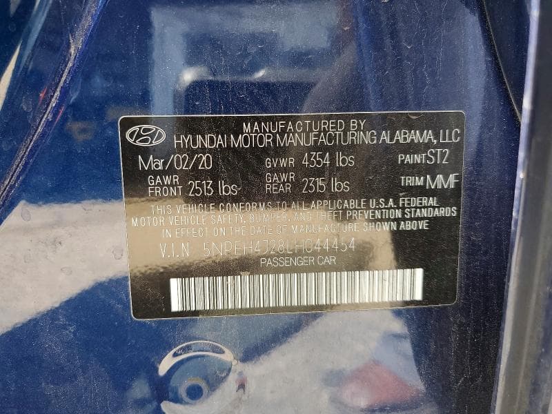 2020 HYUNDAI SONATA LIMITED 12