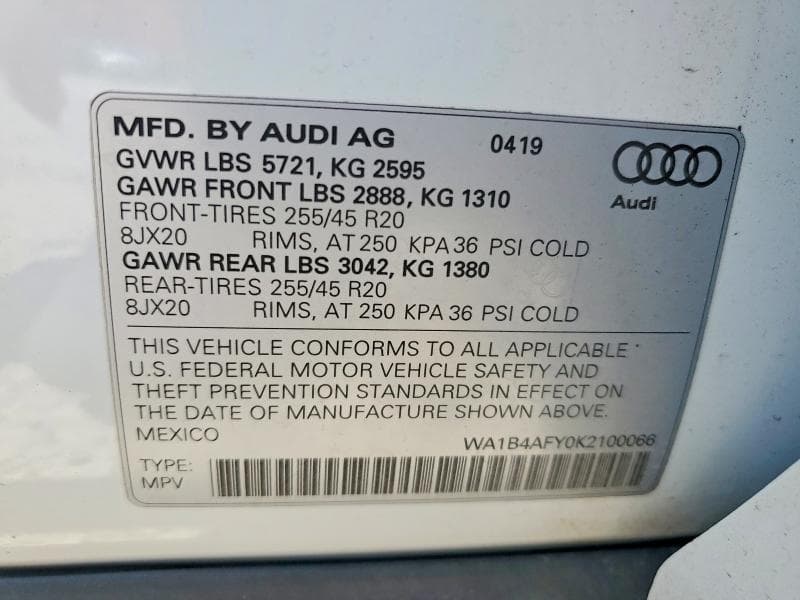 2019 AUDI SQ5 PREMIUM PLUS 13