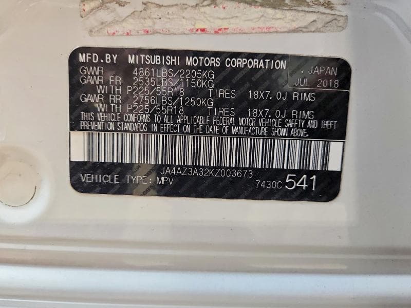 2019 MITSUBISHI OUTLANDER SE 13