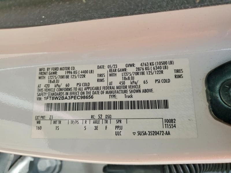 2023 FORD F250 SUPER DU 12