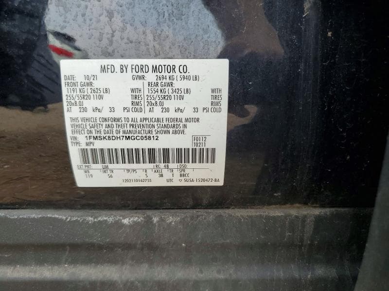 2021 FORD EXPLORER XLT 13