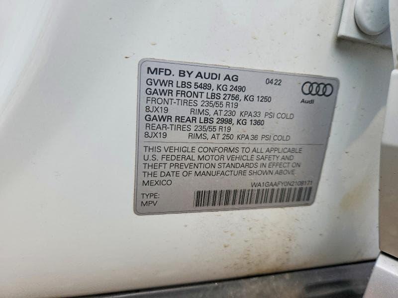2022 AUDI Q5 PREMIUM 45 13