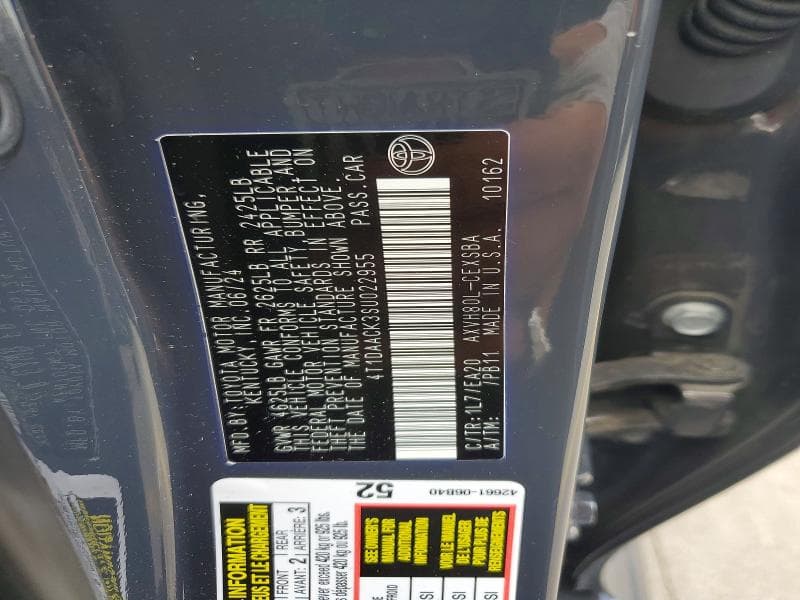 2025 TOYOTA CAMRY SE 12