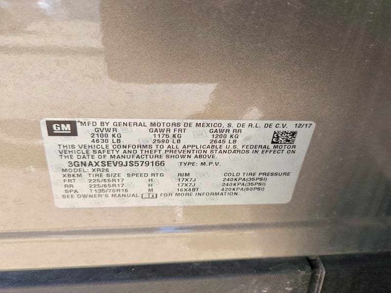 2018 CHEVROLET EQUINOX LT 14