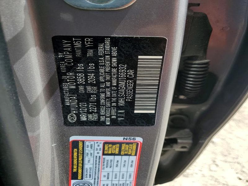 2021 HYUNDAI ELANTRA SEL 12