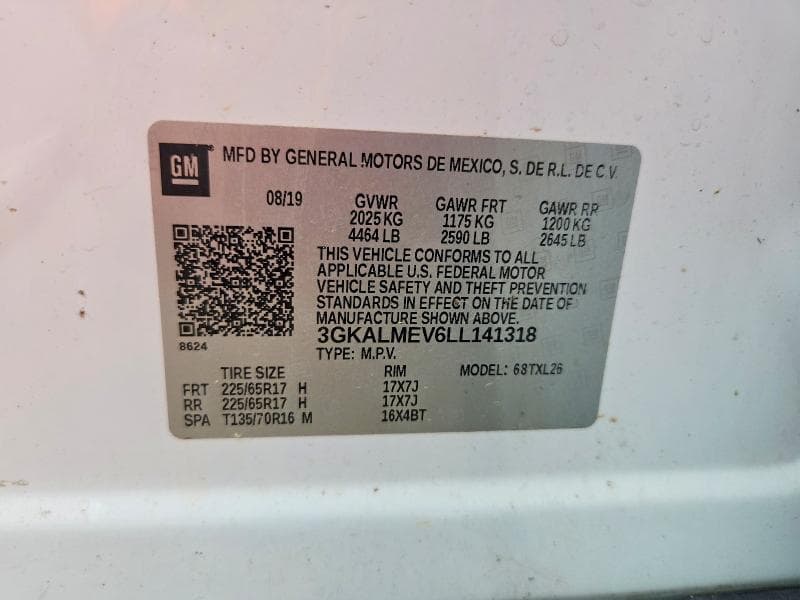 2020 GMC TERRAIN SLE 12