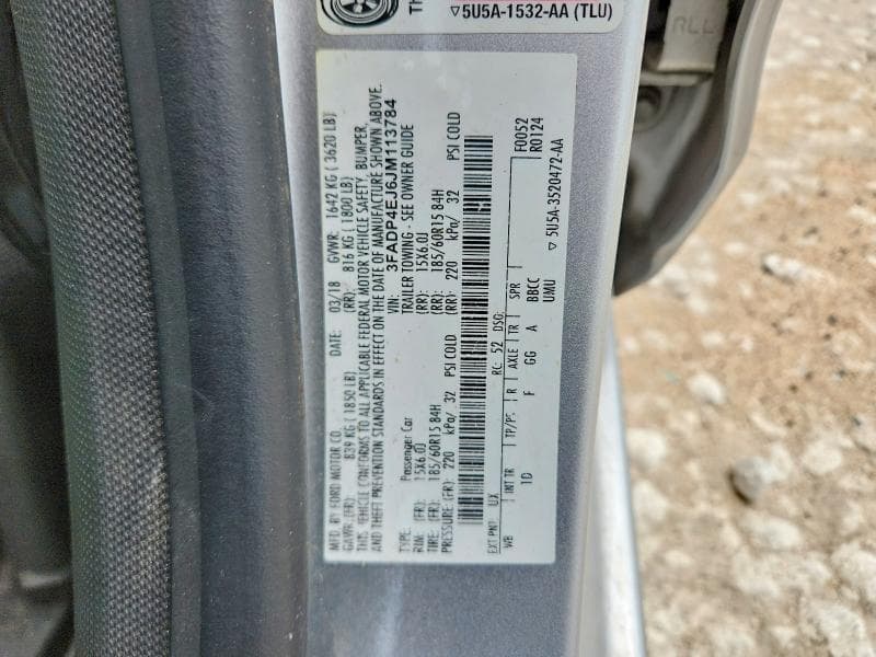 2018 FORD FIESTA SE 13