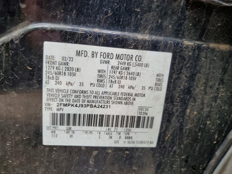 2023 FORD EDGE SEL 12