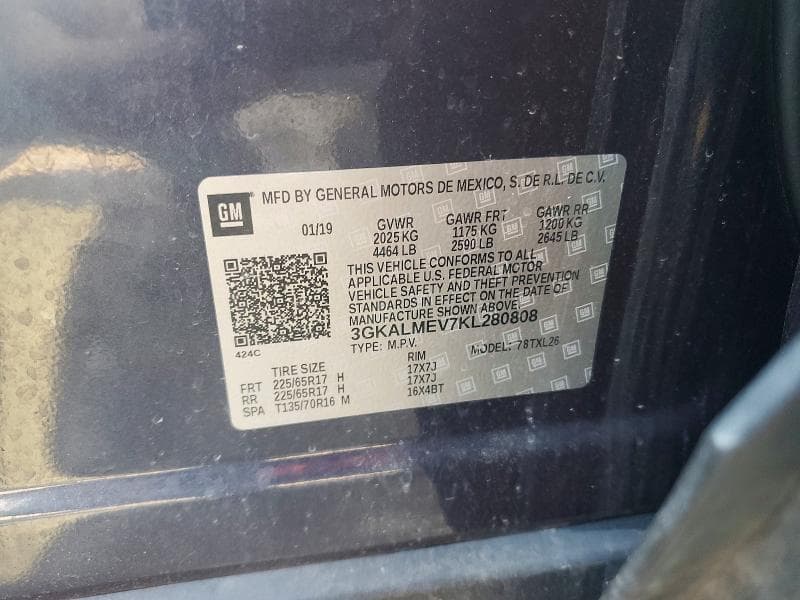 2019 GMC TERRAIN SLE 12