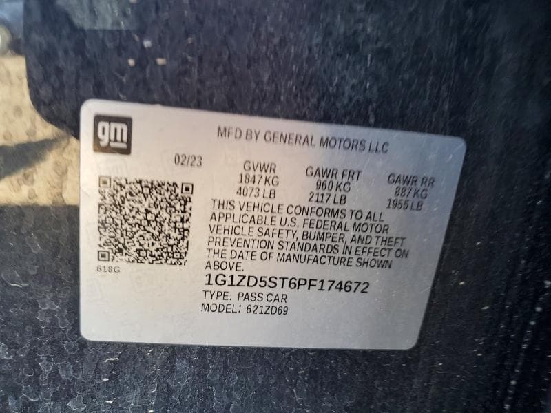 2023 CHEVROLET MALIBU 12