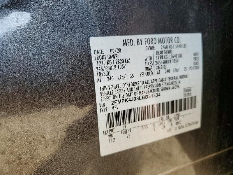 2020 FORD EDGE SEL 13