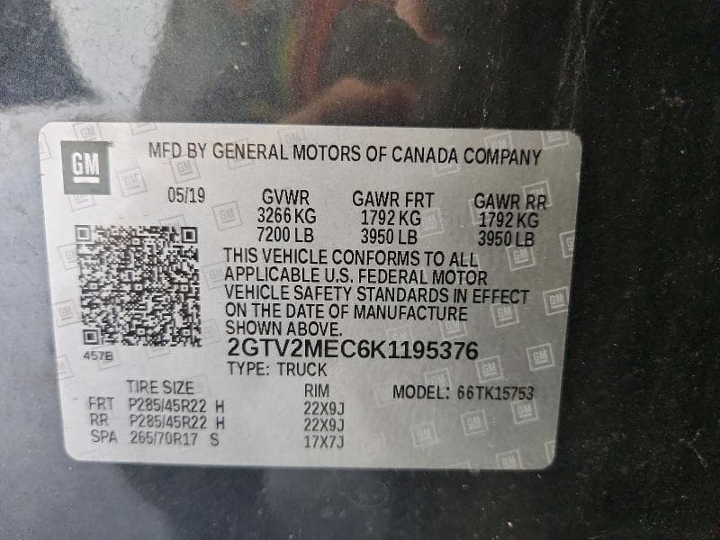 2019 GMC SIERRA LIMITED K1500 SLE 13