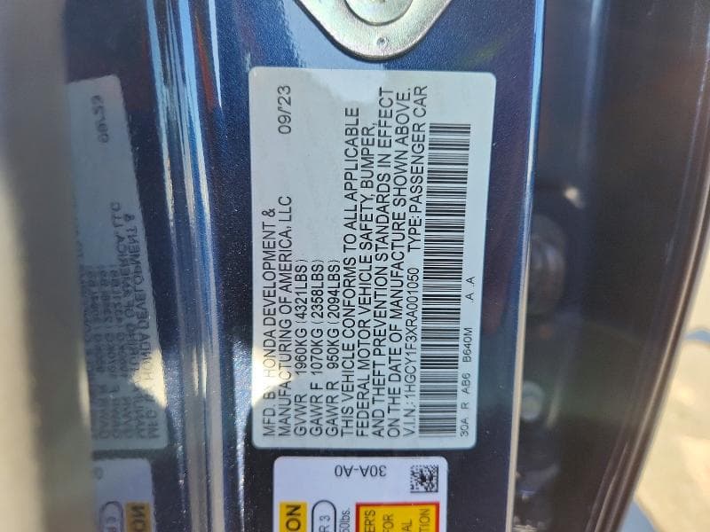 2024 HONDA ACCORD EX 13
