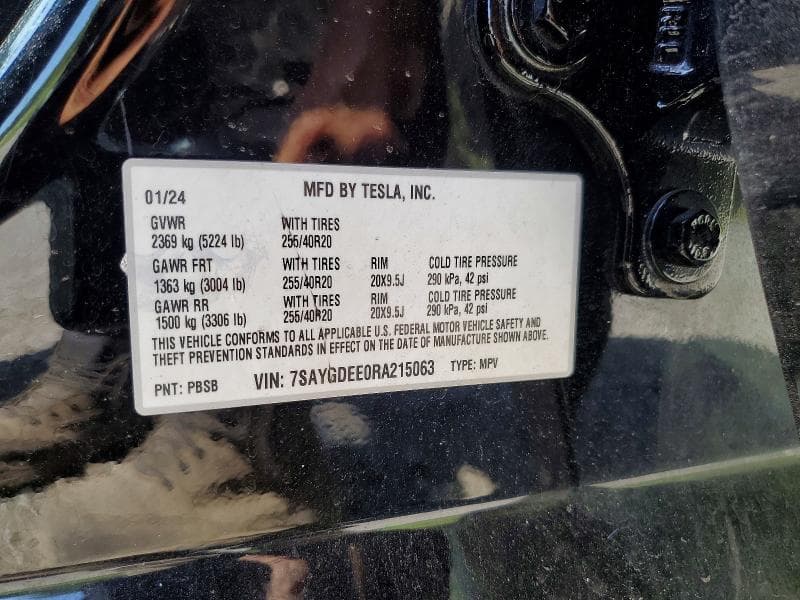 2024 TESLA MODEL Y 12