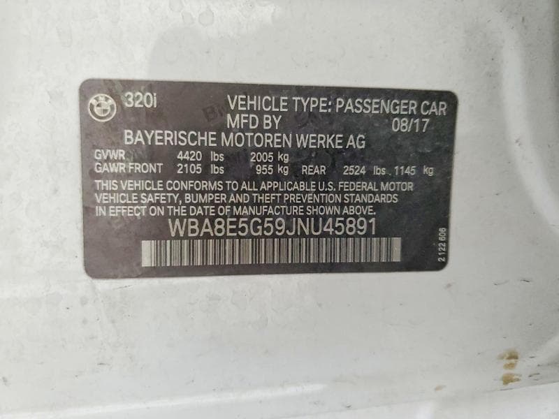 2018 BMW 320 XI 12