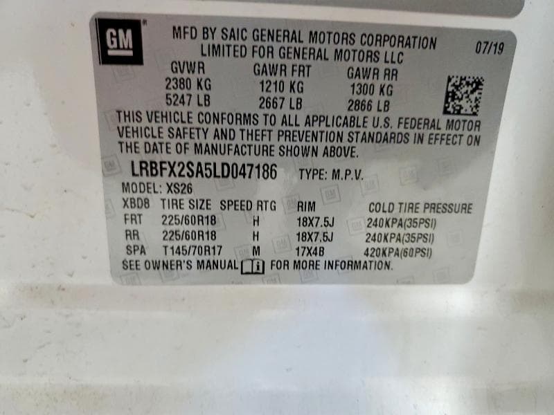2020 BUICK ENVISION ESSENCE 13