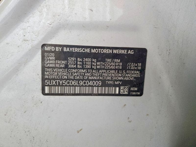 2020 BMW X3 XDRIVE30I 14