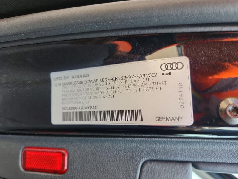 2020 AUDI A4 PREMIUM 12