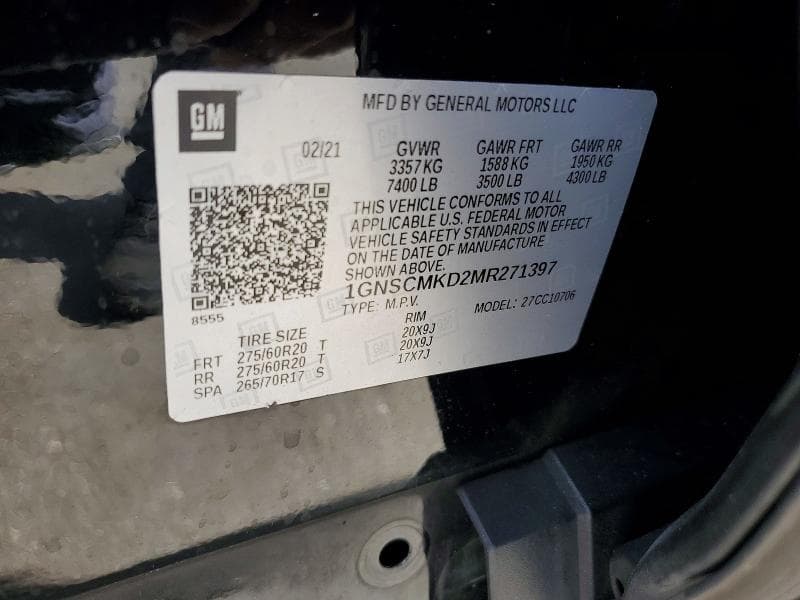2021 CHEVROLET TAHOE C1500 LS 12